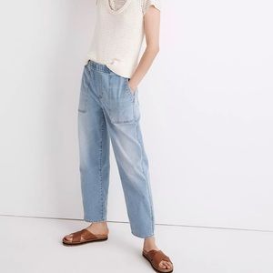 Madewell Pull-On Relaxed Jeans in Bellview Wash